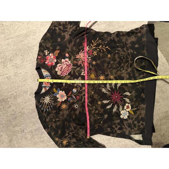 NWOT Johnny Was CELESTIN embroidered SIDE SLIT SWEATSHIRT az XL - Picture 6 of 6